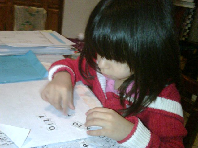 El homeschooling con mi hija menor