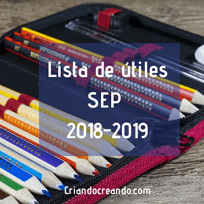 Lista de útiles SEP 2018-2019