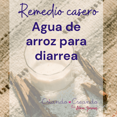 Remedio casero, agua de arroz para diarrea